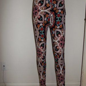 New Mix FLORAL KALEIDOSCOPE Brushed Fiber Leggings